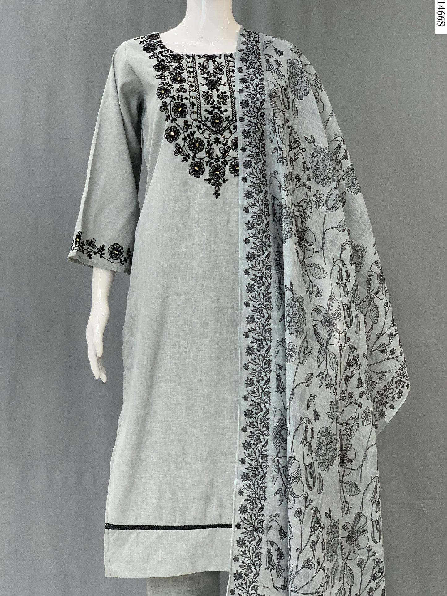 3Pcs Suit - 3607 NY GY