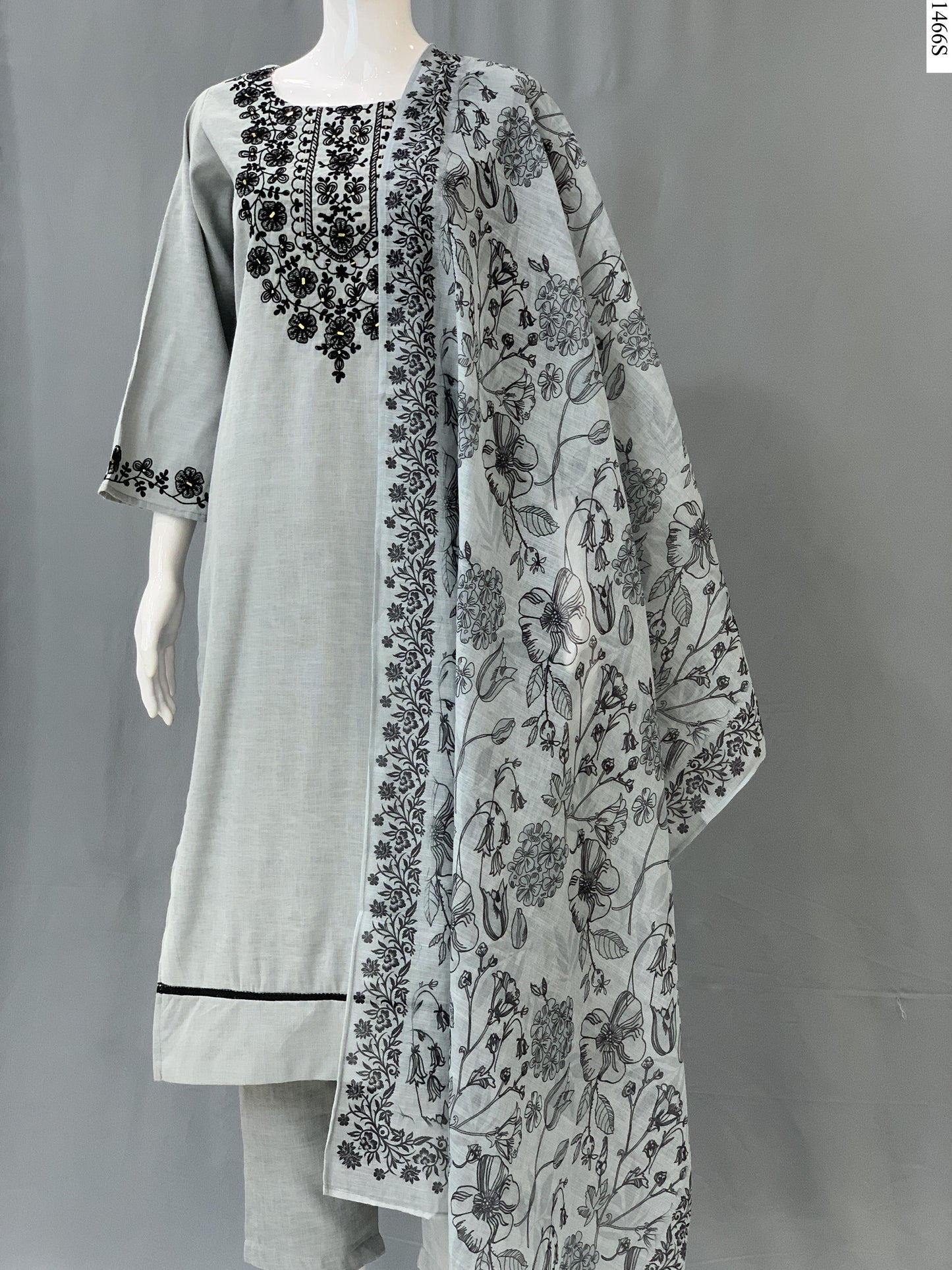 3Pcs Suit - 3607 NY GY