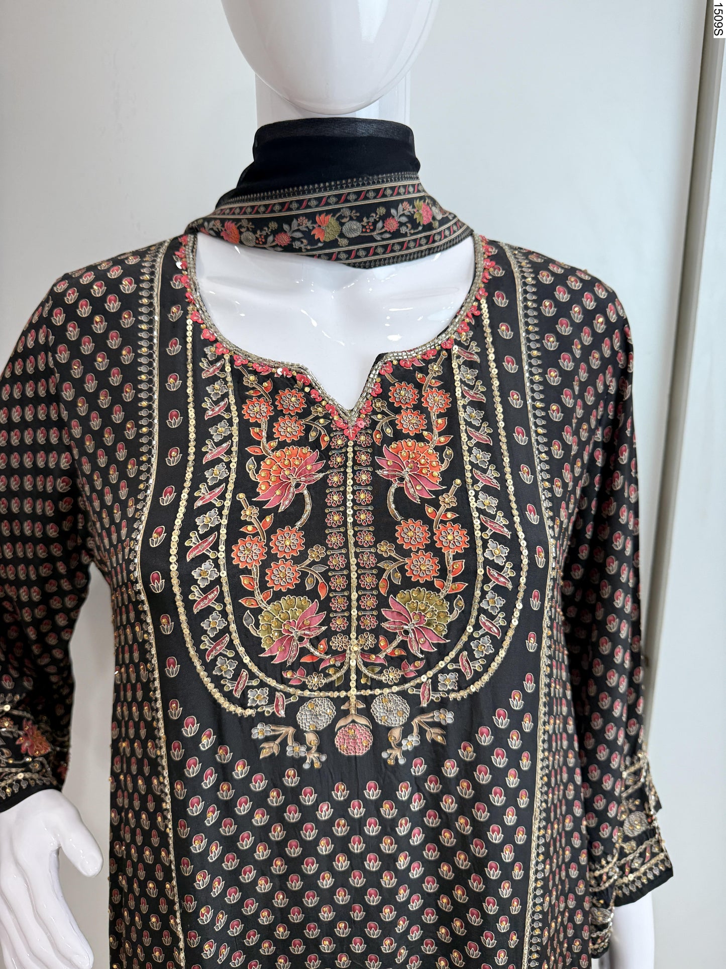 3Pcs Suit - 3620 PS BK