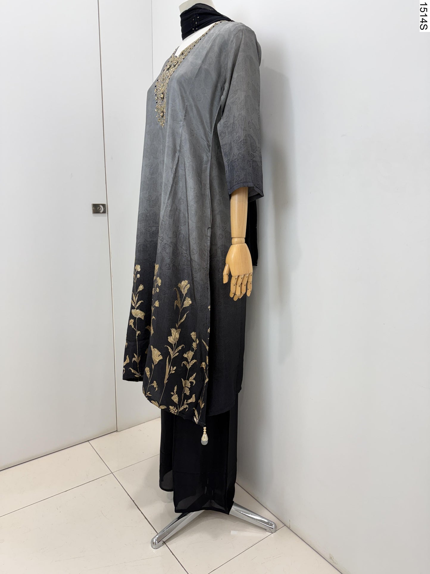3Pcs Suit - G1648 GA BK