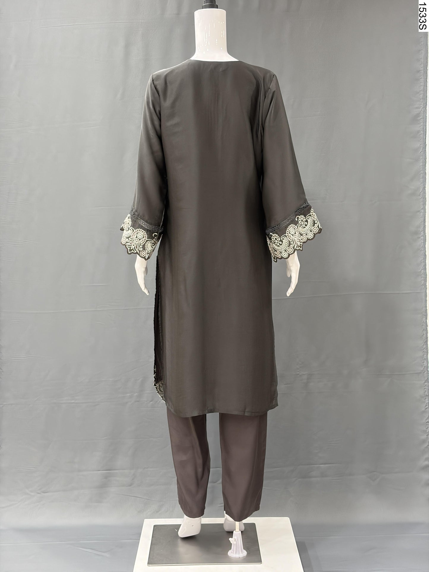 3Pcs Suit - AW24030 NU DGY 5
