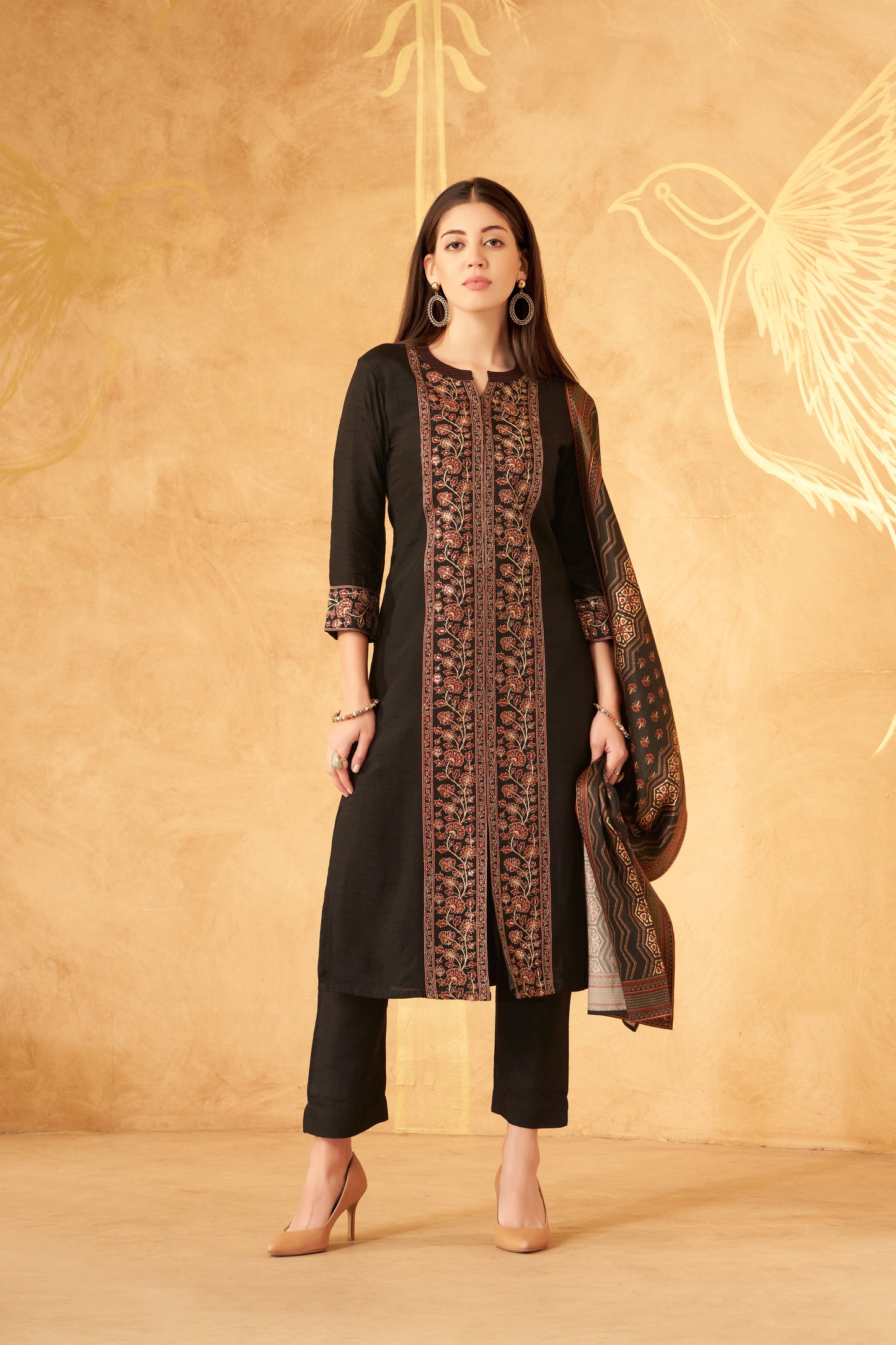 3Pcs Suit - 6713 AR BK