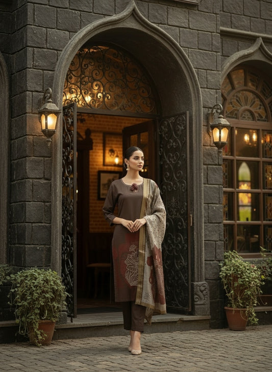 3Pcs Suit - 1445S PD BK